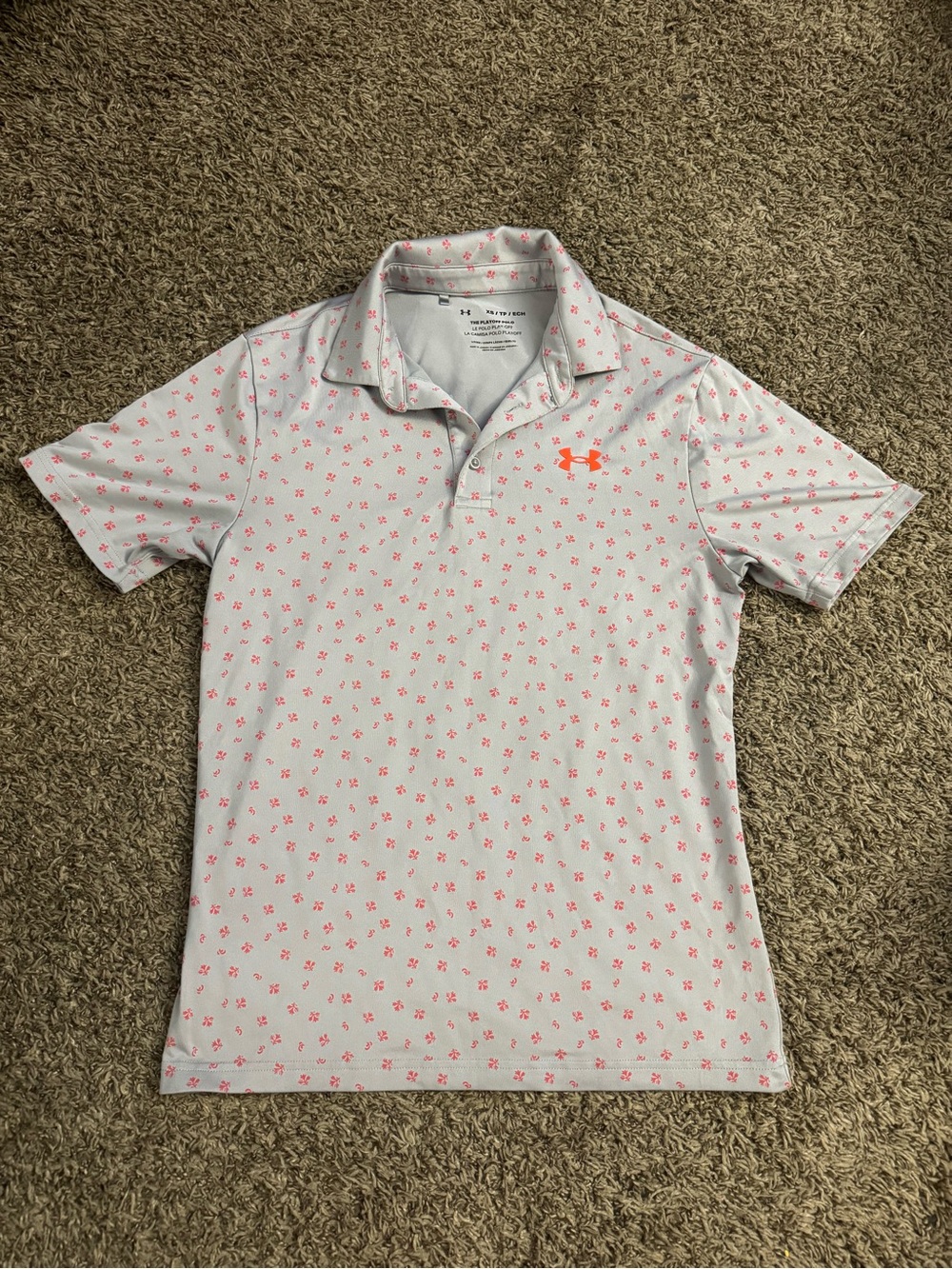 Under Armour Light Gray Polo